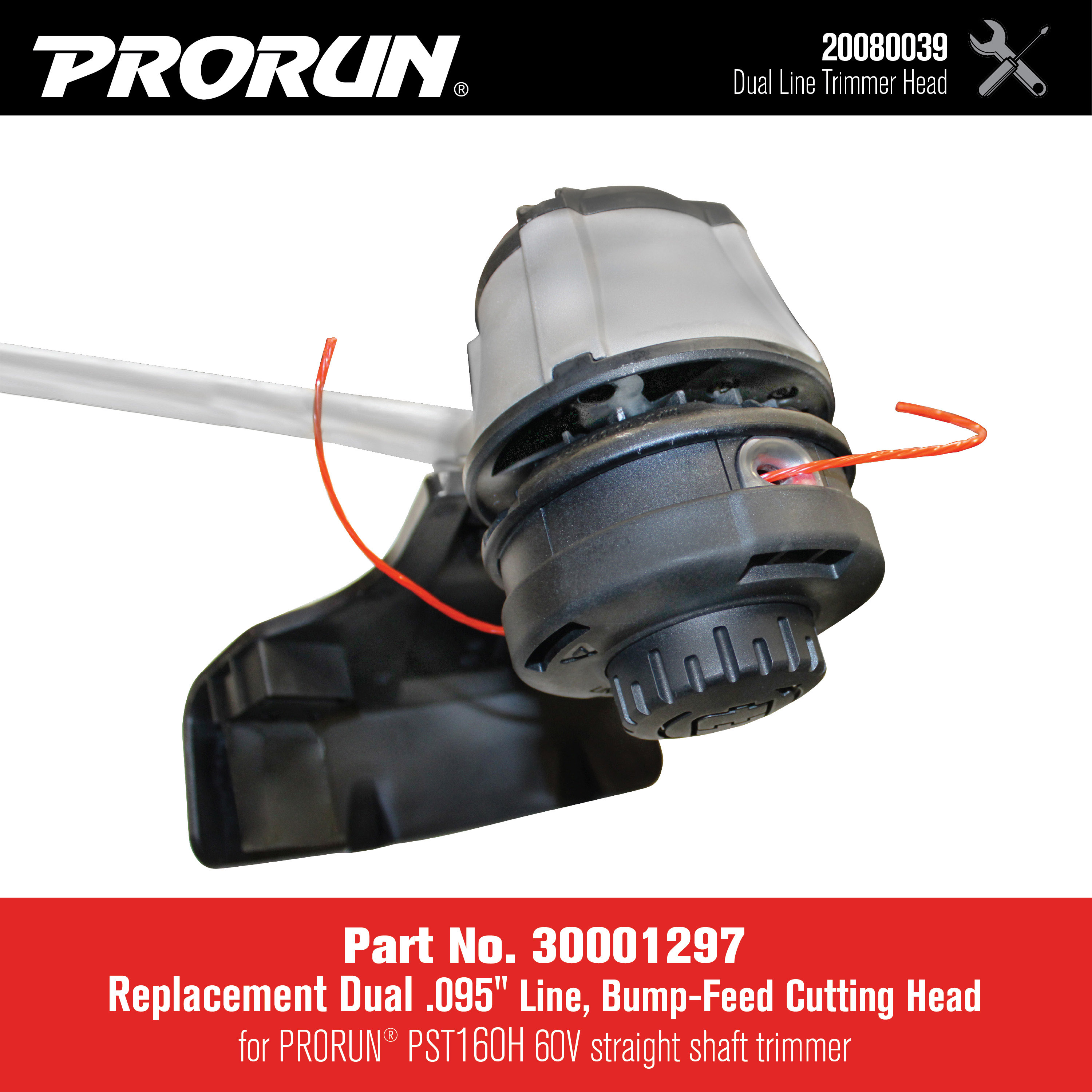 20080039 - Trimmer Head Assembly for PST160H - PRORUN